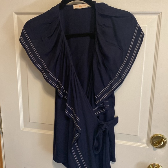 🔥Tory Burch Adelia wrap top - Picture 2 of 11